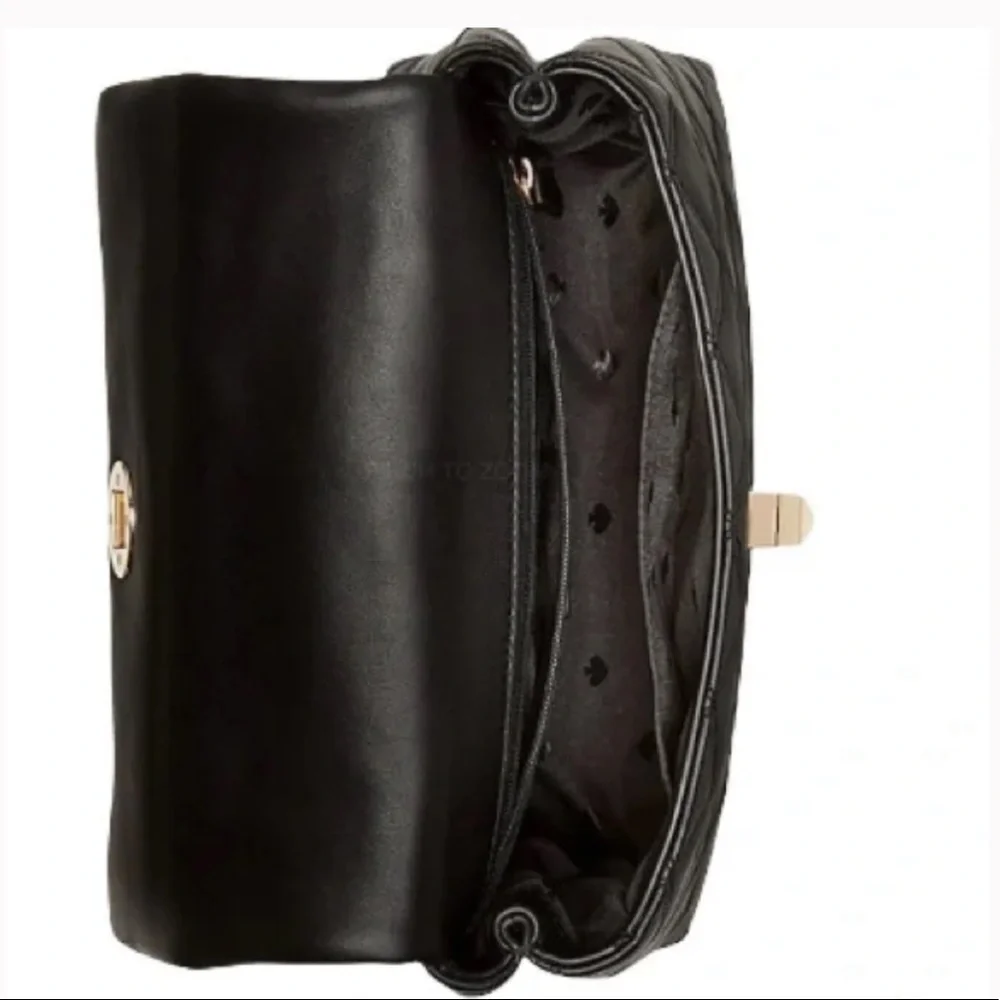 POSH LIVE GIVEAWAY Quilted Black Kate Spade Chic Bag - Picture 5 of 5